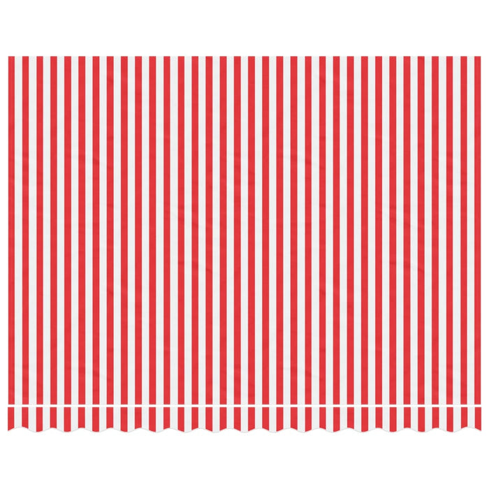 Tessuto di Ricambio per Tenda Strisce Rosse e Bianche 3,5x2,5 mcod mxl 115938