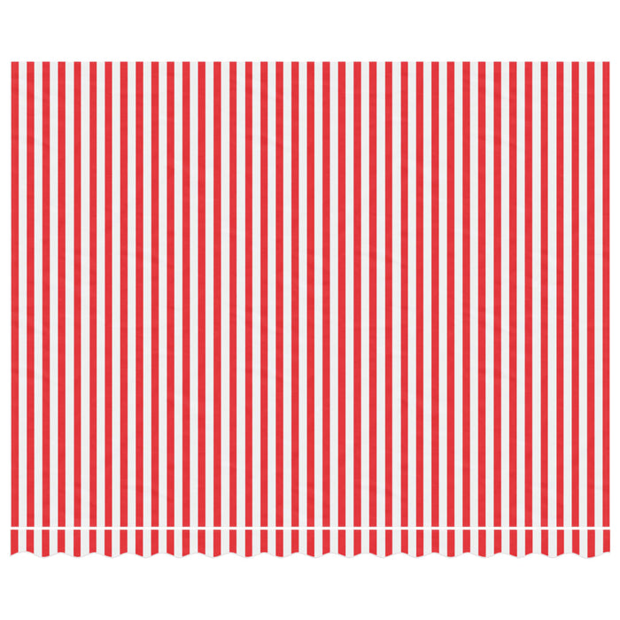 Tessuto di Ricambio per Tenda Strisce Rosse e Bianche 4x3 m 367716