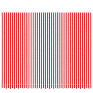 Tessuto di Ricambio per Tenda Strisce Rosse e Bianche 4,5x3,5 m