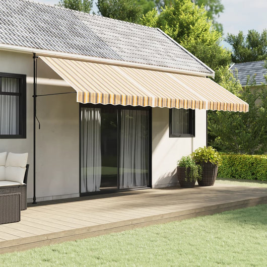 Tessuto di Ricambio per Tenda Strisce Multicolore 5x3 m 367740