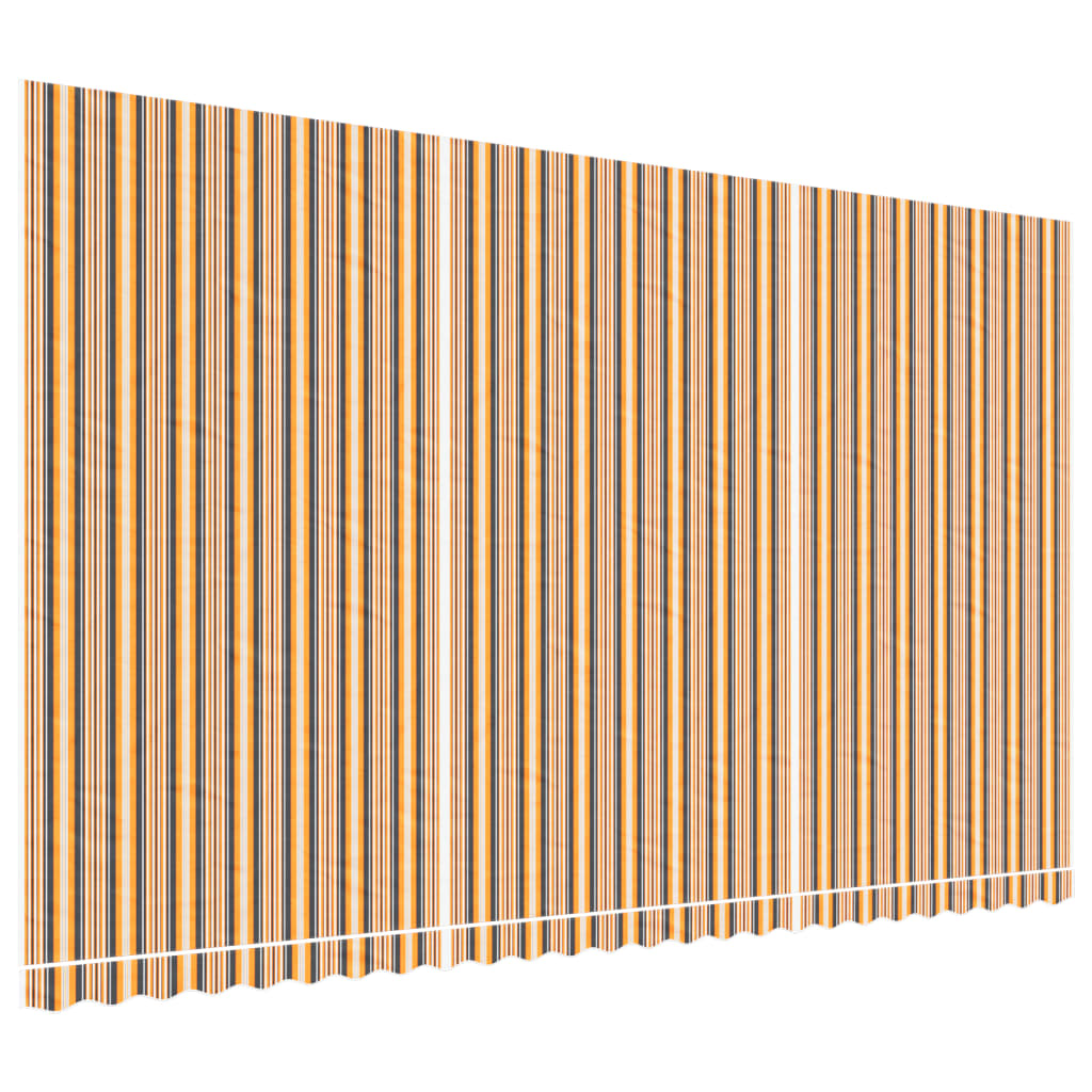 Tessuto di Ricambio per Tenda Strisce Multicolore 6x3,5 m