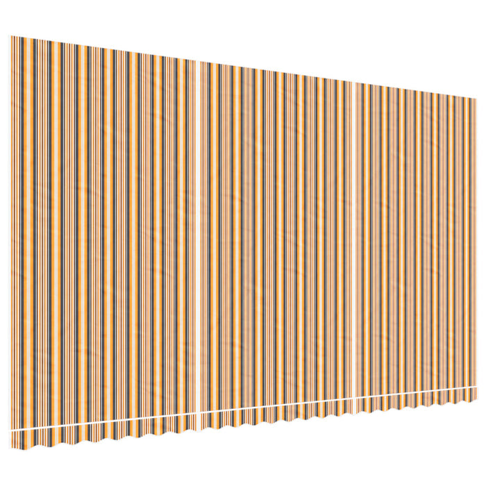 Tessuto di Ricambio per Tenda Strisce Multicolore 6x3,5 m
