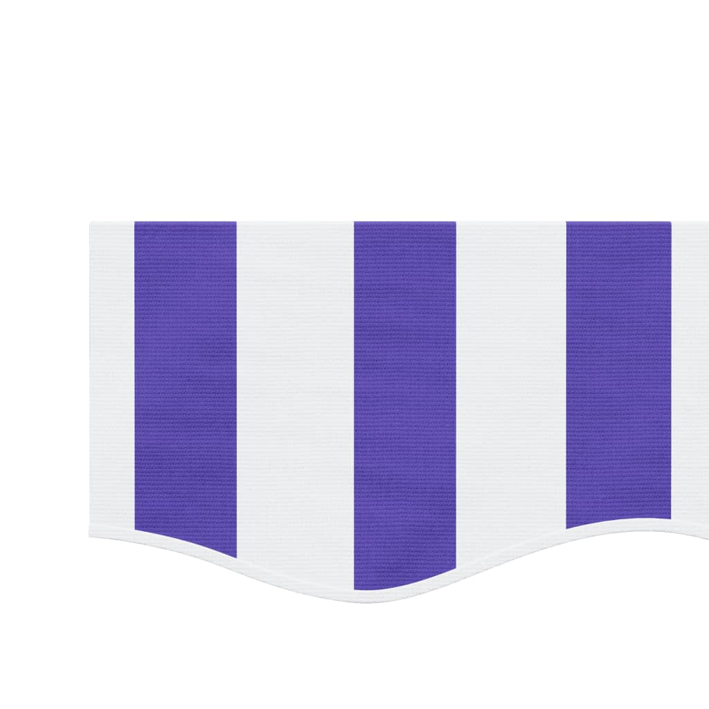 Tessuto Ricambio per Mantovana da Tenda Righe Blu e Bianche 6m 367749