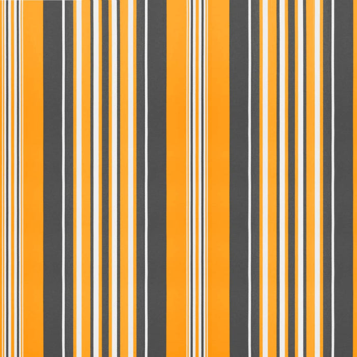 Tessuto Ricambio per Mantovana Tenda Righe Giallo Grigio 3,5 m 367811