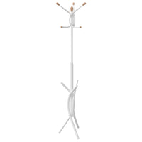 Appendiabiti Bianco 176 cm in Ferro Verniciato a Polvere 377084