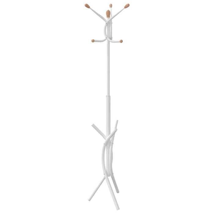 Appendiabiti Bianco 176 cm in Ferro Verniciato a Polvere 377084