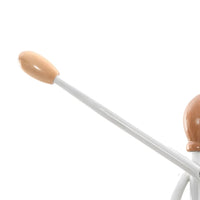 Appendiabiti Bianco 176 cm in Ferro Verniciato a Polvere 377084