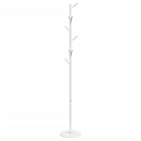 Appendiabiti Bianco 175 cm in Ferro Verniciato a Polvere 377104