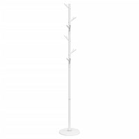 Appendiabiti Bianco 175 cm in Ferro Verniciato a Polvere 377104