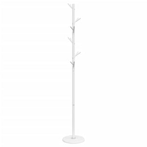 Appendiabiti Bianco 175 cm in Ferro Verniciato a Polvere