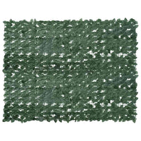 Paravento da Balcone con Foglie Verde Scuro 200x150 cm