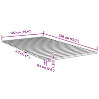 Doghe per Letto 100x200 cm in Legno Massello di Pino 377310