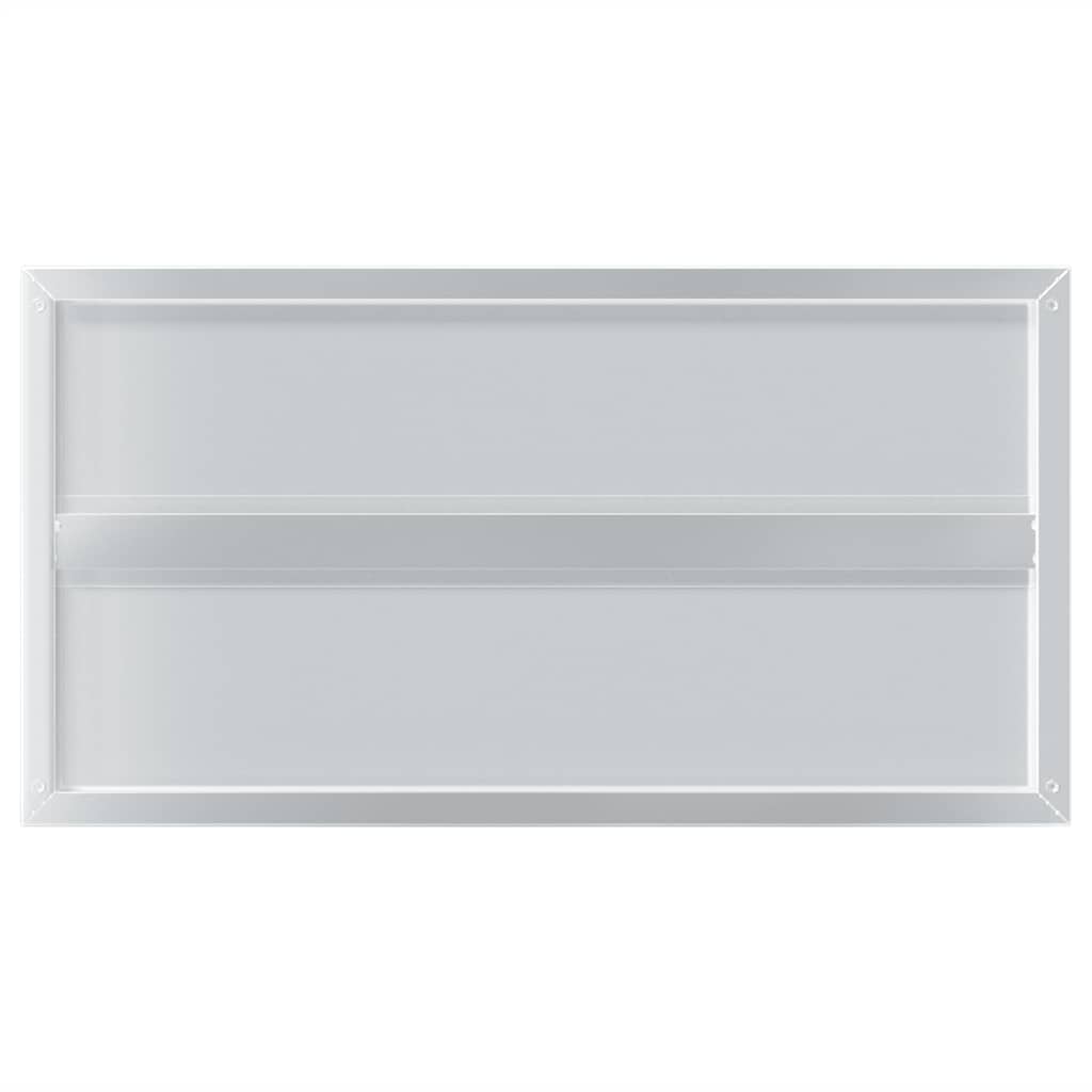 Mensole a Muro 2 pz 75x40x3 cm Argento in Acciaio Inossidabile 30281