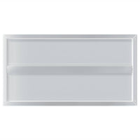 Mensole a Muro 2 pz 75x40x3 cm Argento in Acciaio Inossidabile 30281