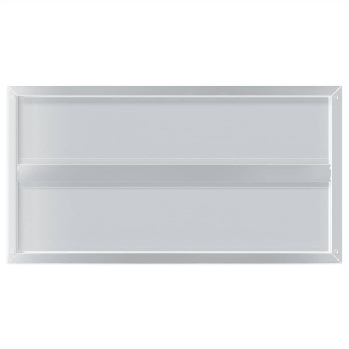 Mensole a Muro 2 pz 75x40x3 cm Argento in Acciaio Inossidabile 30281