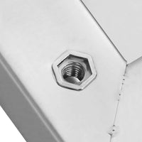 Mensole a Muro 2 pz 75x40x3 cm Argento in Acciaio Inossidabile 30281