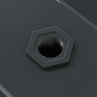 Mensole a Muro 2 pz 75x30x3 cm Nero in Acciaio Inossidabile 30291