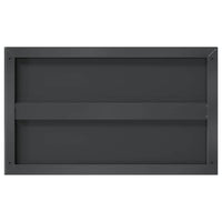 Mensole a Muro 2 pz 50x30x3 cm Nero in Acciaio Inossidabile 30294