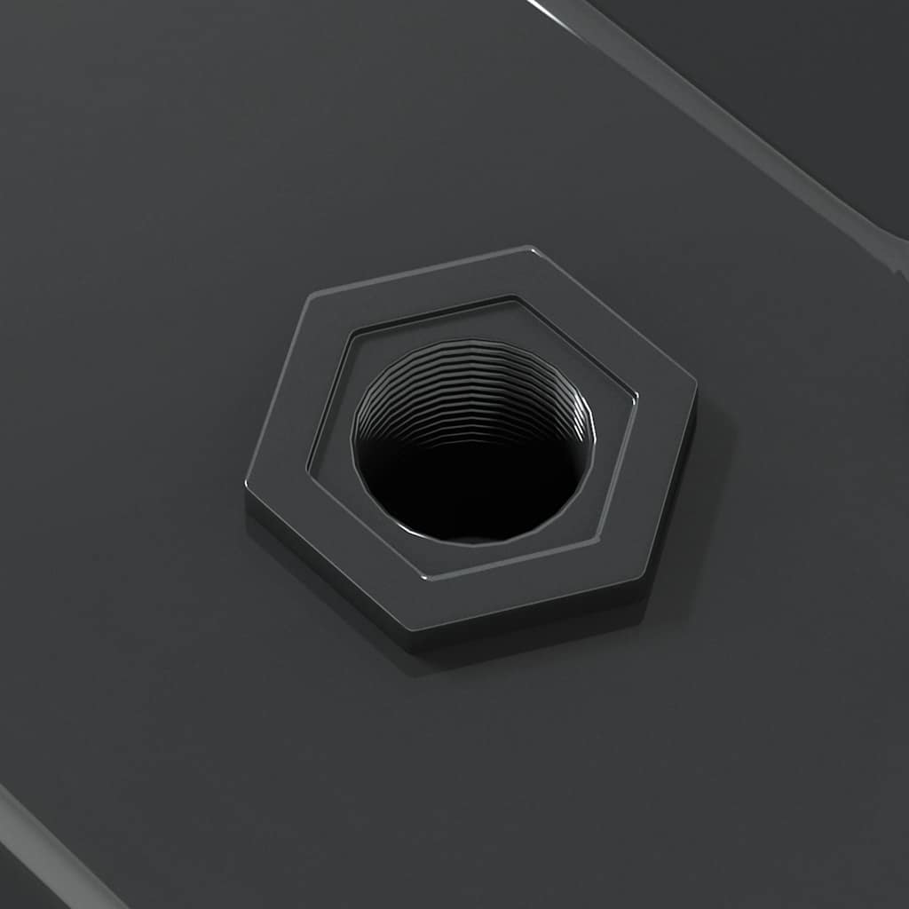 Mensole a Muro 2 pz 50x30x3 cm Nero in Acciaio Inossidabile 30294