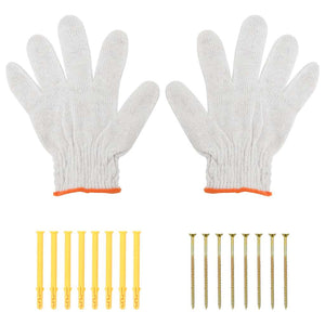 Staffe per Mensola 4 pz 15x2,5x11,5 cm in Acciaio Inox Argento 30296