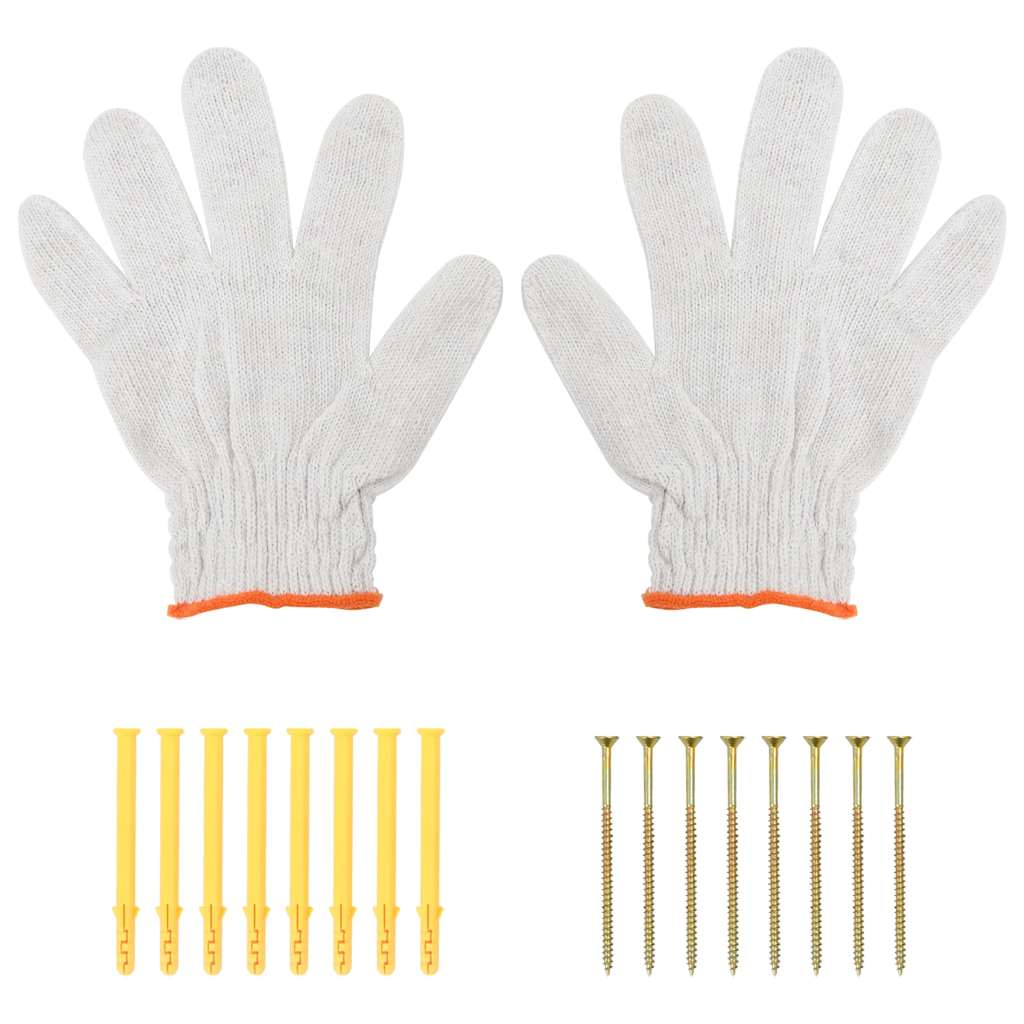 Staffe per Mensola 4 pz 23,5x2,5x15,5 cm in Acciaio Inox Nero