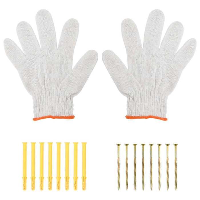 Staffe per Mensola 4 pz 23,5x2,5x15,5 cm in Acciaio Inox Nero