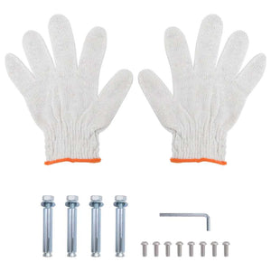 Mensola Muro 2 Ripiani 50x40x48 cm Argento Acciaio Inossidabile 30315