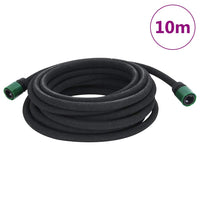 Tubo di Irrigazione da Giardino Nero 0,6" 10 m in Gomma