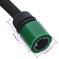 Tubo di Irrigazione da Giardino Nero 0,6" 10 m in Gomma 155869