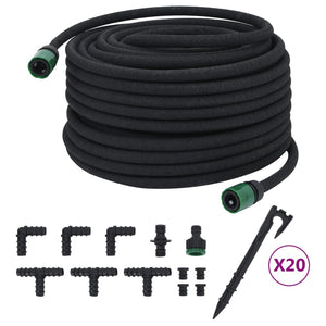 Tubo di Irrigazione da Giardino Nero 0,6" 50 m in Gommacod mxl 110893