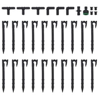 Tubo di Irrigazione da Giardino Nero 0,6" 50 m in Gomma 155872