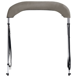 Bimini di Prua con Tendalino 2 Archi Grigio 150x120x110 cm 94792