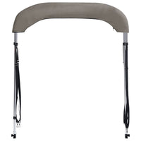 Bimini di Prua con Tendalino 2 Archi Grigio 180x150x110 cm