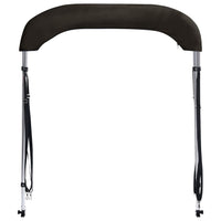 Bimini di Prua con Tendalino 2 Archi Nero 150x120x110 cm