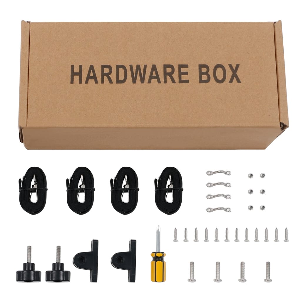 Bimini di Prua con Tendalino 2 Archi Nero 180x130x110 cm 94796