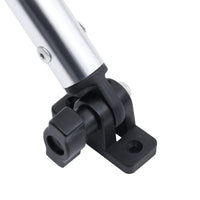 Bimini di Prua con Tendalino 2 Archi Nero 180x130x110 cm 94796