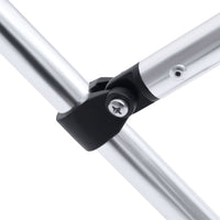 Bimini di Prua con Tendalino 2 Archi Nero 180x130x110 cm 94796