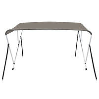 Bimini di Prua con Tendalino 3 Archi Grigio 183x140x137 cm