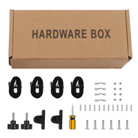 Bimini di Prua con Tendalino 3 Archi Nero 183x160x137 cm