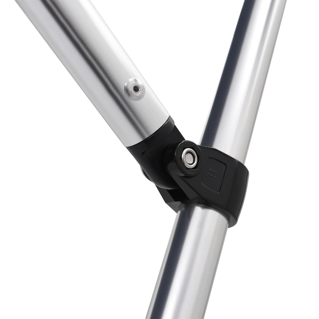 Bimini di Prua con Tendalino 4 Archi Grigio 243x196x137 cm