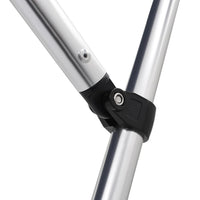 Bimini di Prua con Tendalino 4 Archi Grigio 243x196x137 cm 94807