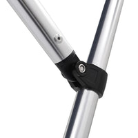 Bimini di Prua con Tendalino 4 Archi Grigio 243x210x137 cm 94808