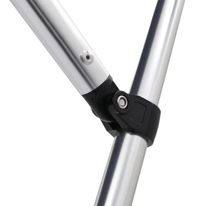 Bimini di Prua con Tendalino 4 Archi Grigio 243x244x137 cm