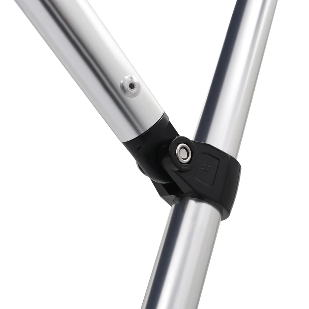 Bimini di Prua con Tendalino 4 Archi Grigio 243x244x137 cm 94809