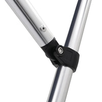 Bimini di Prua con Tendalino 4 Archi Nero 243x180x137 cm