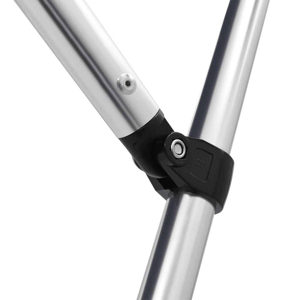 Bimini di Prua con Tendalino 4 Archi Nero 243x244x137 cm