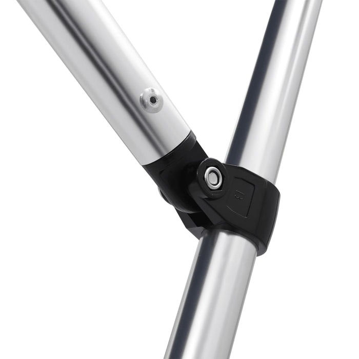 Bimini di Prua con Tendalino 4 Archi Nero 243x244x137 cm