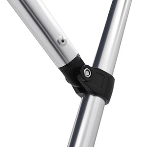 Bimini di Prua con Tendalino 4 Archi Nero 243x244x137 cm 94813