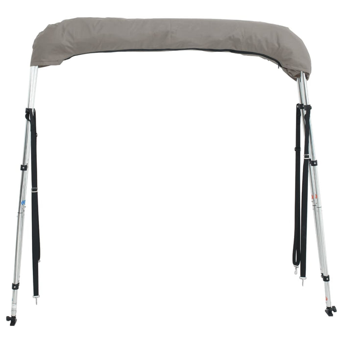 Bimini di Prua con Pareti Laterali 3 Archi 183x(137-152)x137cm