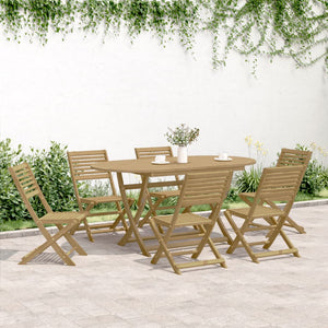 Sedie Giardino Pieghevoli 6 pz 48,5x61,5x87 cm Massello Acacia 3214228